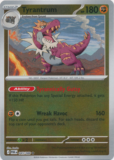 ME Perfect Order 045/088 Tyrantrum (Reverse Holo)、Pokemon、kayou