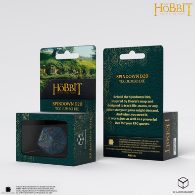 The Hobbit Spindown D20 - Aether TCG Jumbo Die、Q Workshop、kayou