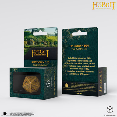 The Hobbit Spindown D20 - Solaris TCG Jumbo Die、Q Workshop、kayou
