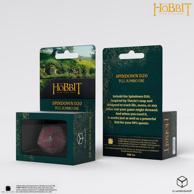 The Hobbit Spindown D20 - Lunaris TCG Jumbo Die、Q Workshop、kayou