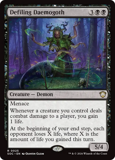 Defiling Daemogoth | Secrets of Strixhaven Commander、Magic: The Gathering、kayou