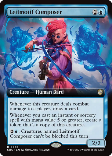 Leitmotif Composer (Extended Art) | Secrets of Strixhaven Commander、Magic: The Gathering、kayou