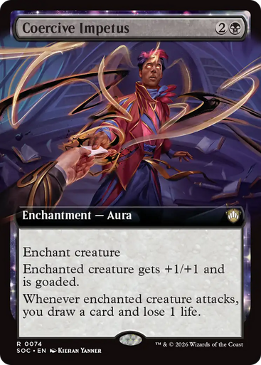Coercive Impetus (Extended Art) | Secrets of Strixhaven Commander、Magic: The Gathering、kayou