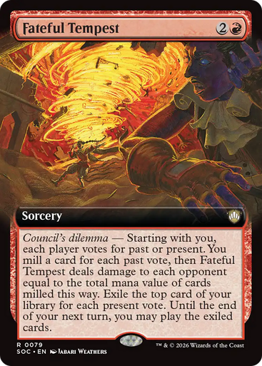 Fateful Tempest (Extended Art) | Secrets of Strixhaven Commander、Magic: The Gathering、kayou