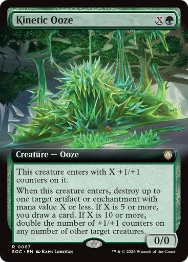 Kinetic Ooze (Extended Art) | Secrets of Strixhaven Commander、Magic: The Gathering、kayou