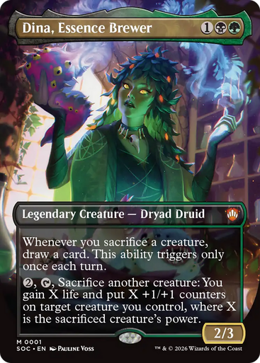 Dina, Essence Brewer (Borderless Foil) | Secrets of Strixhaven Commander、Magic: The Gathering、kayou