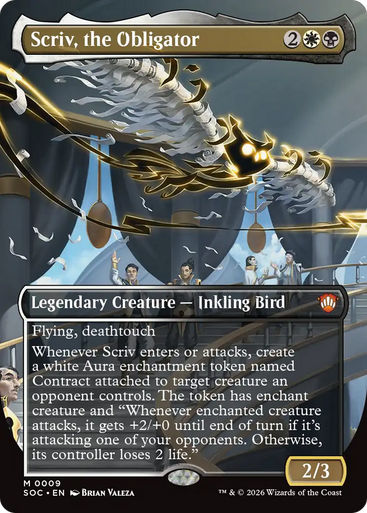 Scriv, the Obligator (Borderless Foil) | Secrets of Strixhaven Commander、Magic: The Gathering、kayou