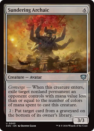 Sundering Archaic (Foil) | Secrets of Strixhaven、Magic: The Gathering、kayou