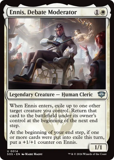 Ennis, Debate Moderator (Foil) | Secrets of Strixhaven、Magic: The Gathering、kayou