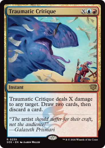 Traumatic Critique (Foil) | Secrets of Strixhaven、Magic: The Gathering、kayou