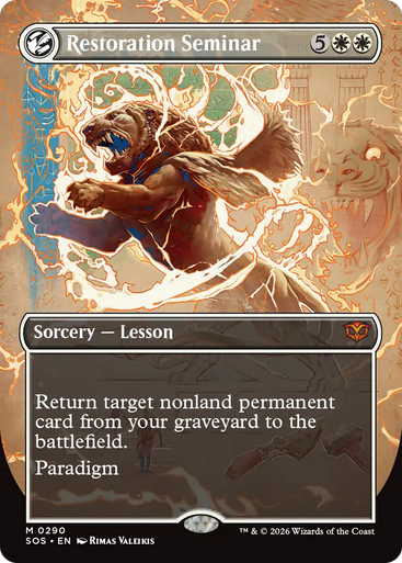 Restoration Seminar (Borderless Field Notes Foil) | Secrets of Strixhaven、Magic: The Gathering、kayou