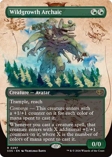 Wildgrowth Archaic (Borderless Field Notes Foil) | Secrets of Strixhaven、Magic: The Gathering、kayou