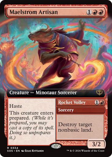 Maelstrom Artisan // Rocket Volley (Extended Art Foil) | Secrets of Strixhaven、Magic: The Gathering、kayou
