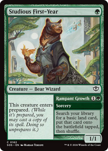 Studious First-Year // Rampant Growth (Foil) | Secrets of Strixhaven、Magic: The Gathering、kayou