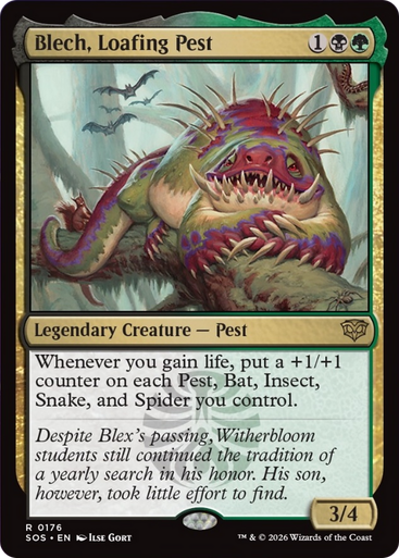 Blech, Loafing Pest (Foil) | Secrets of Strixhaven、Magic: The Gathering、kayou