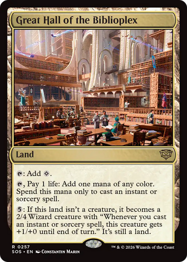 Great Hall of the Biblioplex (Foil) | Secrets of Strixhaven、Magic: The Gathering、kayou