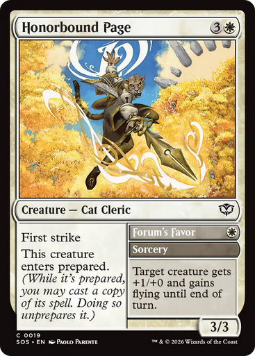 Honorbound Page // Forum's Favor (Foil) | Secrets of Strixhaven、Magic: The Gathering、kayou