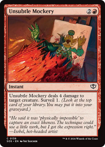 Unsubtle Mockery (Foil) | Secrets of Strixhaven、Magic: The Gathering、kayou