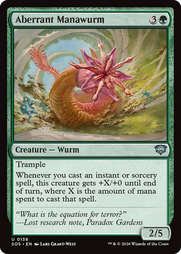 Aberrant Manawurm (Foil) | Secrets of Strixhaven、Magic: The Gathering、kayou