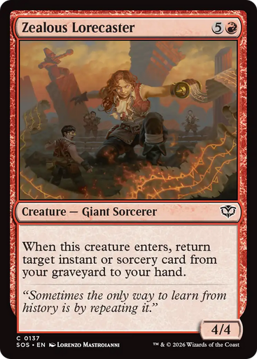Zealous Lorecaster (Foil) | Secrets of Strixhaven、Magic: The Gathering、kayou