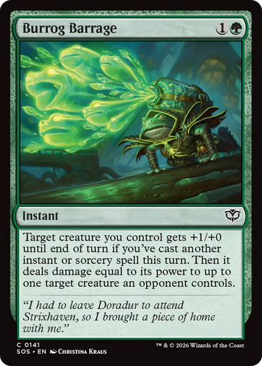 Burrog Barrage (Foil) | Secrets of Strixhaven、Magic: The Gathering、kayou