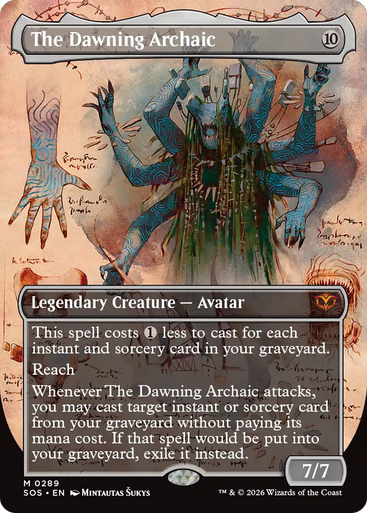 The Dawning Archaic (Borderless Field Notes Foil) | Secrets of Strixhaven、Magic: The Gathering、kayou