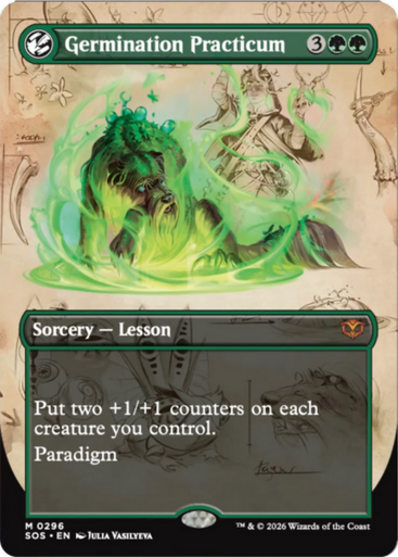 Germination Practicum (Borderless Field Notes Foil) | Secrets of Strixhaven、Magic: The Gathering、kayou