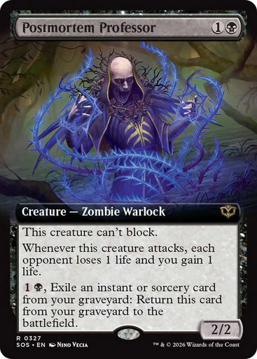 Postmortem Professor (Extended Art Foil) | Secrets of Strixhaven、Magic: The Gathering、kayou