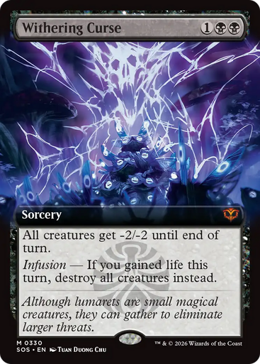 Withering Curse (Extended Art Foil) | Secrets of Strixhaven、Magic: The Gathering、kayou
