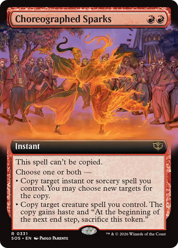 Choreographed Sparks (Extended Art Foil) | Secrets of Strixhaven、Magic: The Gathering、kayou