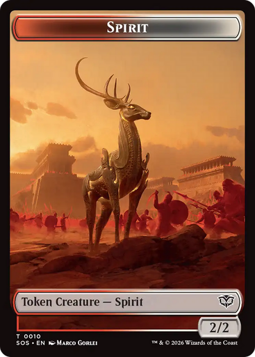 Secrets of Strixhaven - Spirit Token (#10) (Foil) | Secrets of Strixhaven、Magic: The Gathering、kayou