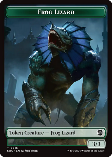 Secrets of Strixhaven Commander - Frog Lizard Token (Foil) | Secrets of Strixhaven Commander、Magic: The Gathering、kayou