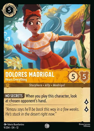 Dolores Madrigal - Hears Everything (Foil) | Wilds Unknown、Disney Lorcana、kayou