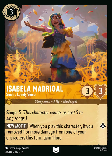 Isabela Madrigal - Such a Lovely Voice (Foil) | Wilds Unknown、Disney Lorcana、kayou
