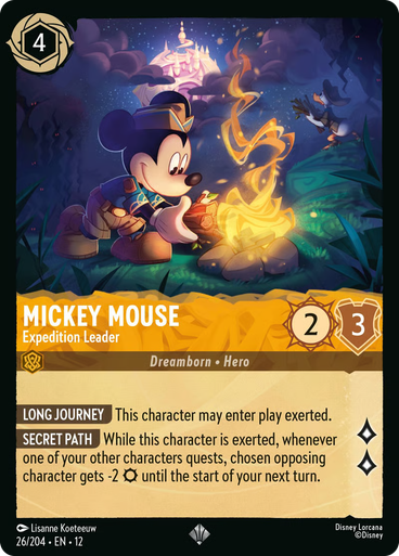 Mickey Mouse - Expedition Leader (Foil) | Wilds Unknown、Disney Lorcana、kayou