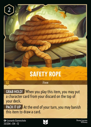 Safety Rope (Foil) | Wilds Unknown、Disney Lorcana、kayou
