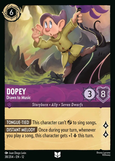 Dopey - Drawn to Music (Foil) | Wilds Unknown、Disney Lorcana、kayou