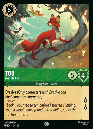 Tod - Nimble Fox (Foil) | Wilds Unknown、Disney Lorcana、kayou