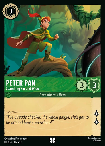 Peter Pan - Searching Far and Wide (Foil) | Wilds Unknown、Disney Lorcana、kayou