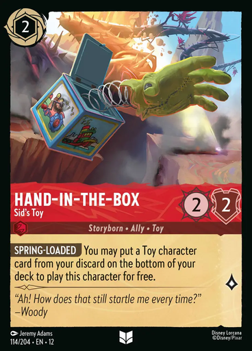 Hand‐in‐the‐Box - Sid's Toy | Wilds Unknown、Disney Lorcana、kayou