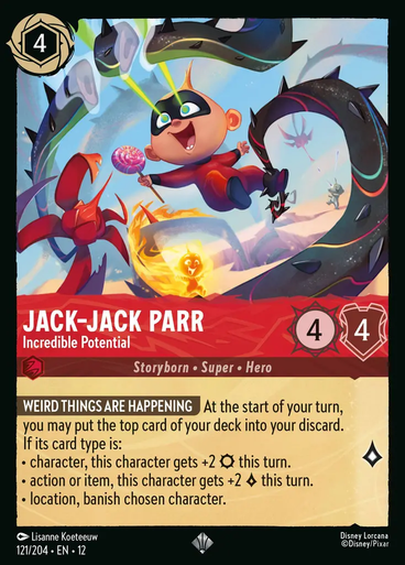 Jack‐Jack Parr - Incredible Potential | Wilds Unknown、Disney Lorcana、kayou