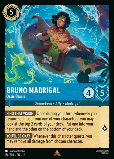 Bruno Madrigal - Oasis Oracle (Foil) | Wilds Unknown、Disney Lorcana、kayou