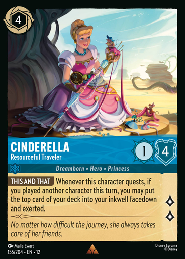 Cinderella - Resourceful Traveler (Foil) | Wilds Unknown、Disney Lorcana、kayou