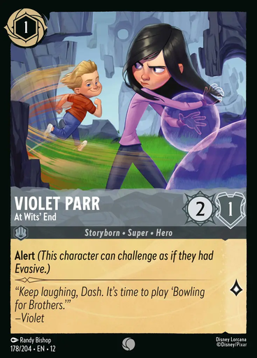 Violet Parr - At Wits' End (Foil) | Wilds Unknown、Disney Lorcana、kayou