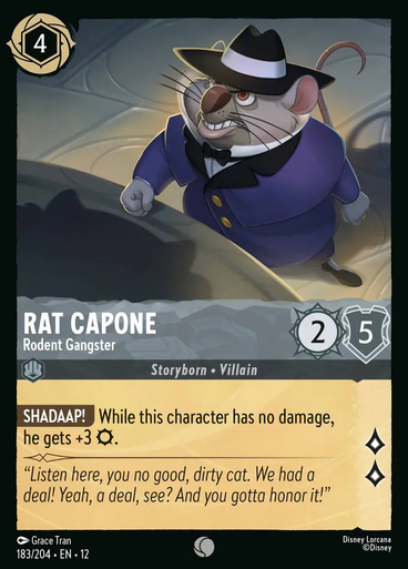 Rat Capone - Rodent Gangster (Foil) | Wilds Unknown、Disney Lorcana、kayou