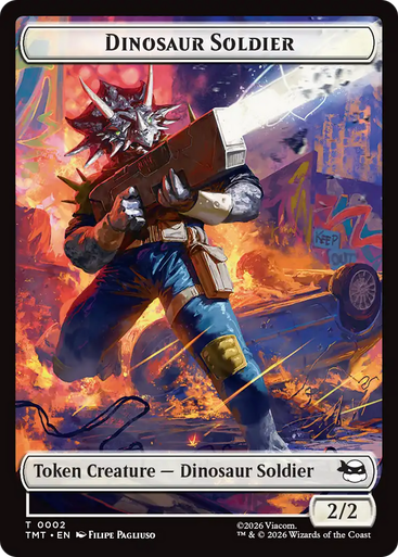 Teenage Mutant Ninja Turtles - Dinosaur Soldier Token | Teenage Mutant Ninja Turtles、Magic: The Gathering、kayou