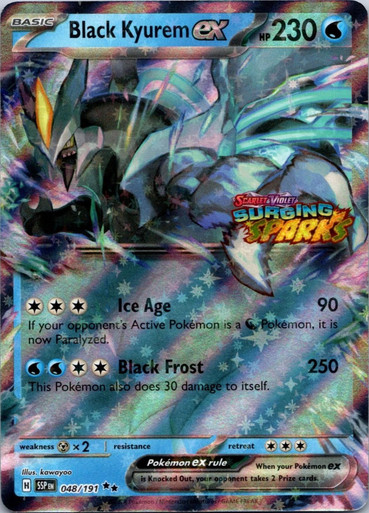 SV Surging Sparks 048/191 Black Kyurem ex (Surging Sparks Stamp)、Pokemon、kayou