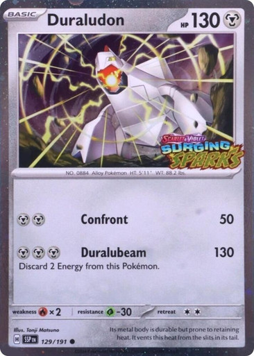 SV Surging Sparks 129/191 Duraludon (Surging Sparks Stamp)、Pokemon、kayou