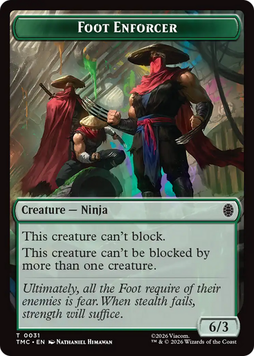 Teenage Mutant Ninja Turtles Commander - Foot Enforcer Token | Teenage Mutant Ninja Turtles Eternal、Magic: The Gathering、kayou
