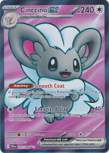 ME Chaos Rising 105/086 Cinccino ex (Full Art)、Pokemon、kayou